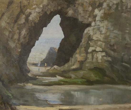 John Wheatley, Cliff archway - Gower 20 x 24in.